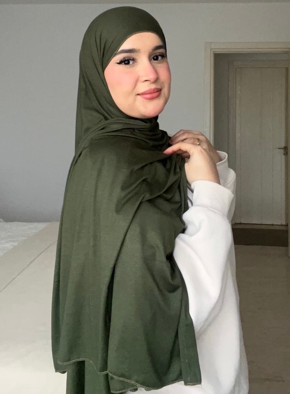 Jersey Hijab Olive