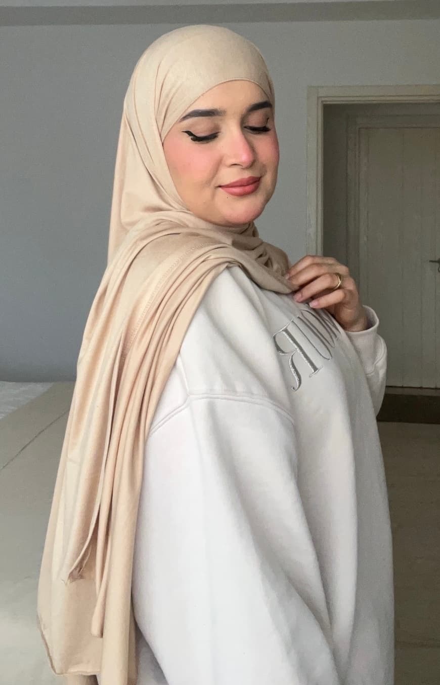 Jersey Hijab Sand