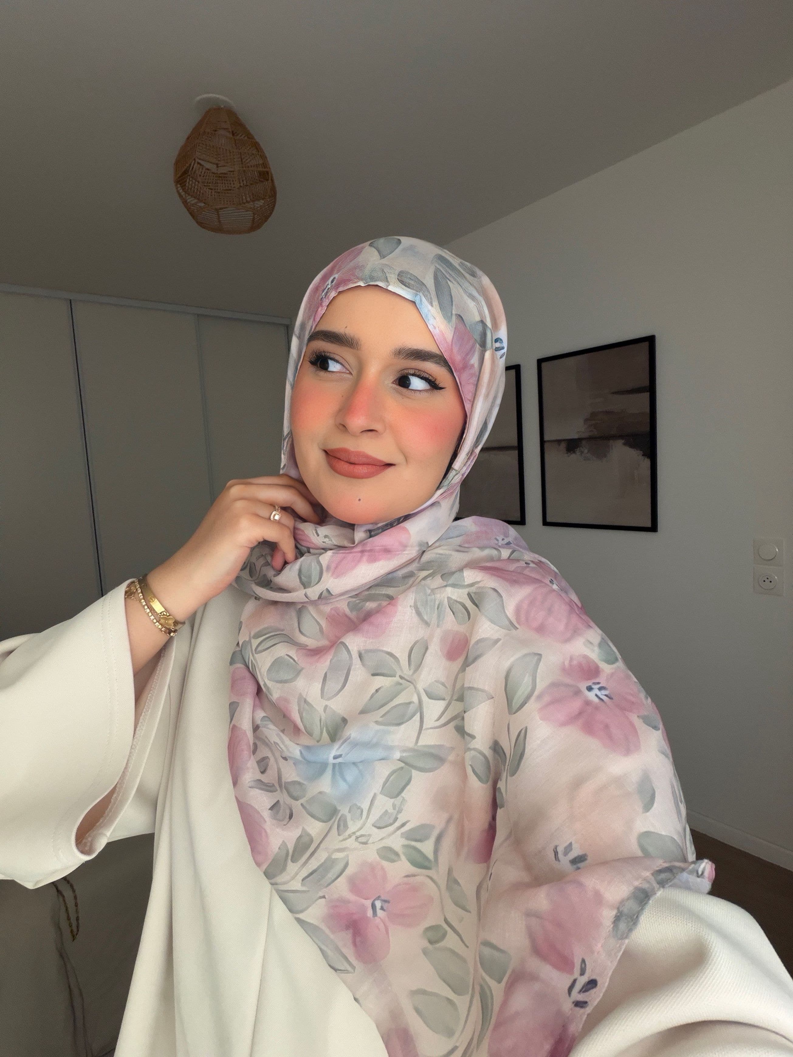 Piony Printed Hijab