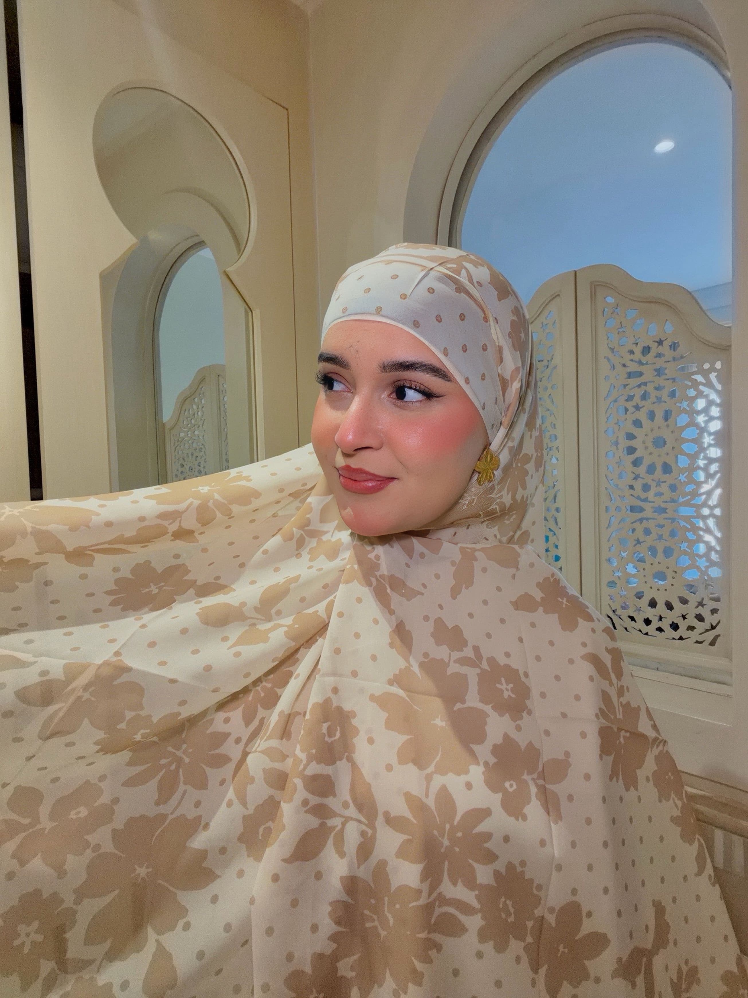 Butter Yellow Fall Bloom Hijab - image 1